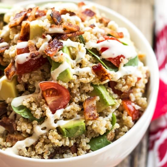 Avocado BLT Quinoa Salad
