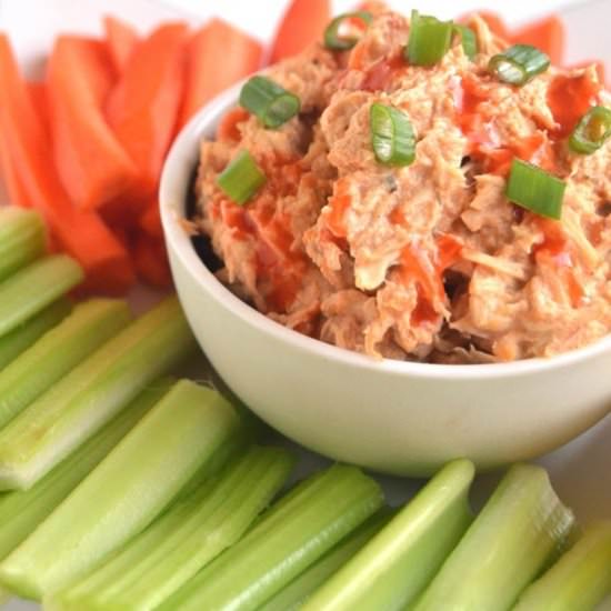 Lighter Buffalo Chicken Dip