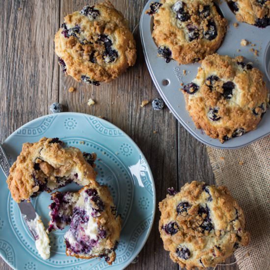 Blueberry Muffins with Streusel