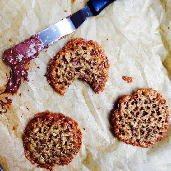 Milk Chocolate Hazelnut Florentines