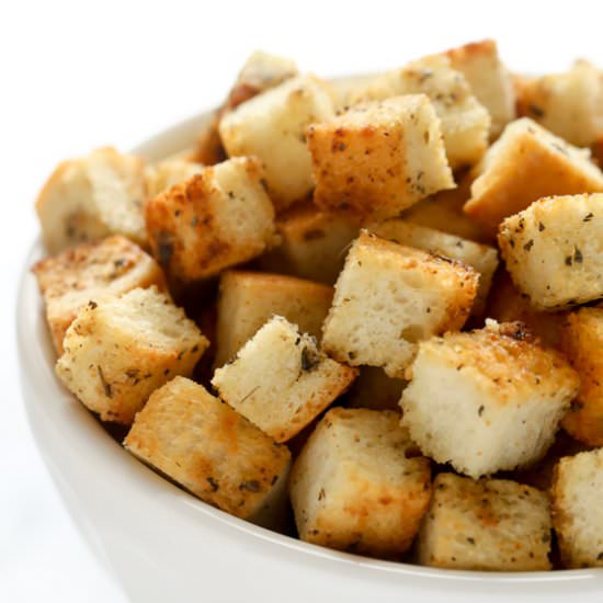 Garlic and Herb Croutons