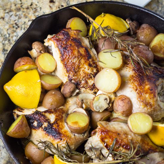 Skillet Rosemary Chicken