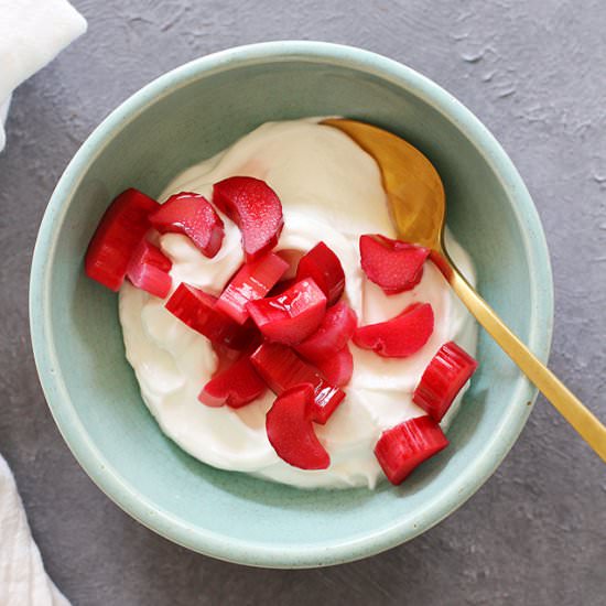 Easy Pickled Rhubarb