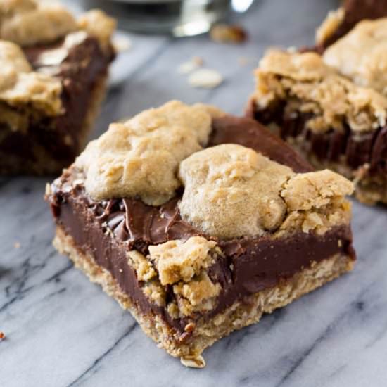 Oatmeal Fudge Bars