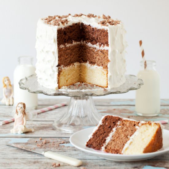 Triple Chocolate Layer Cake