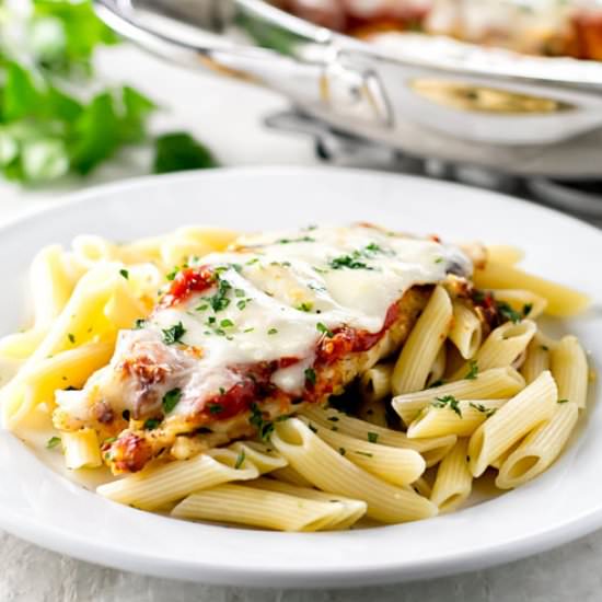 Easy Skillet Chicken Parmesan