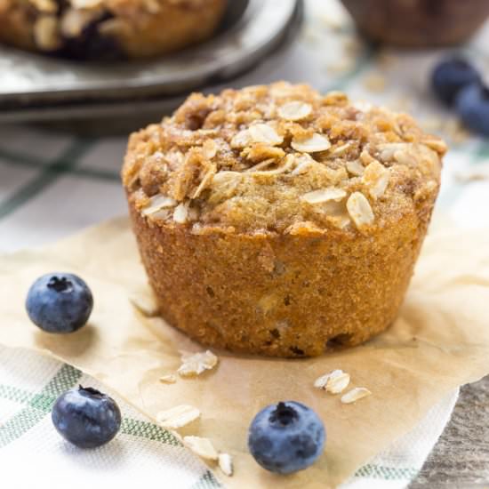 Blueberry Oatmeal Muffins