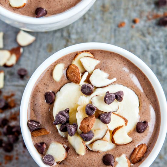 Chocolate Almond Banana Smoothie