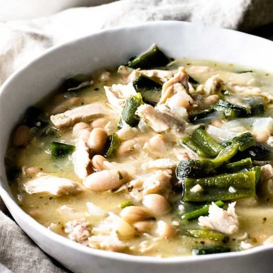 White Chicken Poblano Chili