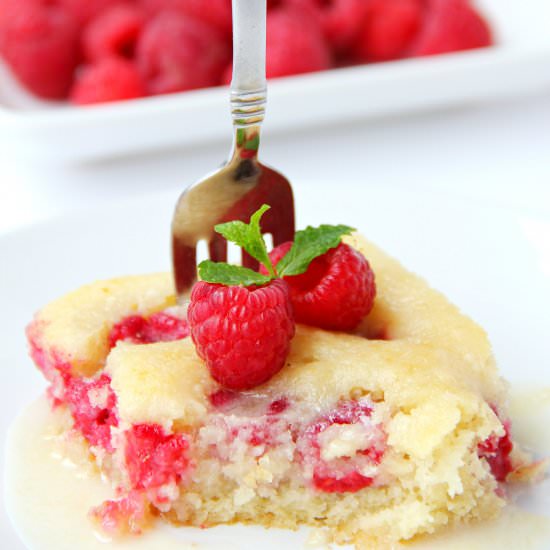 Warm Raspberry Cake
