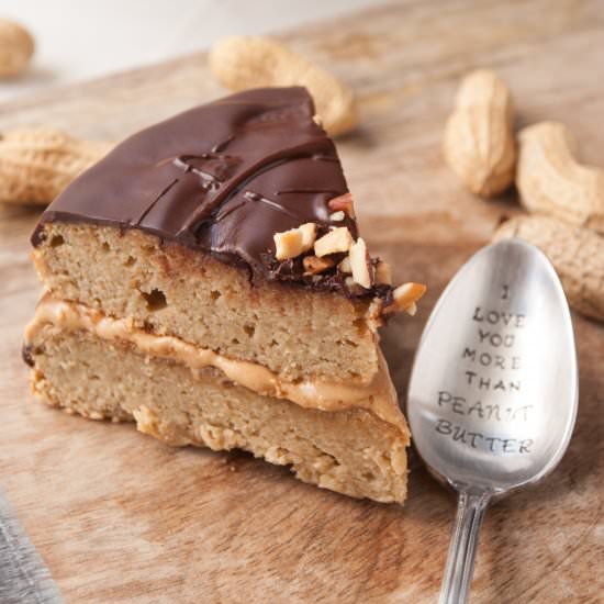 Healthy Peanut Butter Banana Cake
