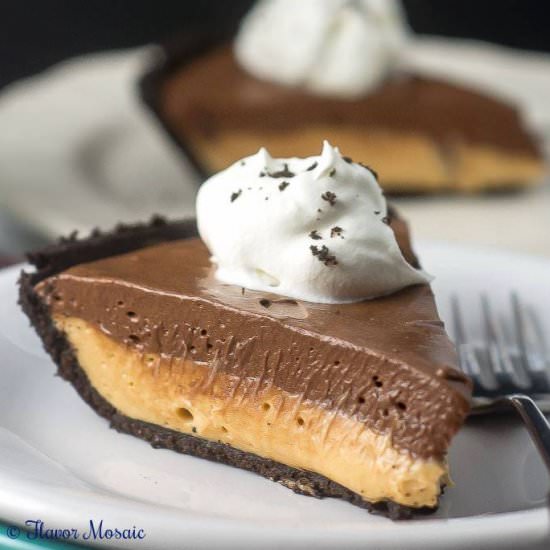 Chocolate Peanut Butter No Bake Pie