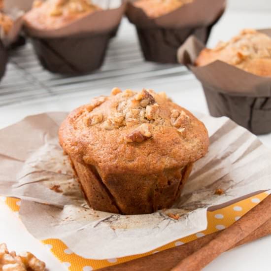Bakery Style Banana Nut Muffins
