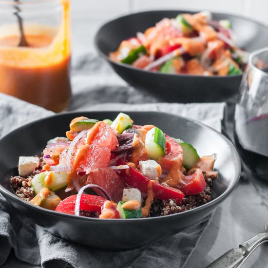 Grapefruit Greek Salad