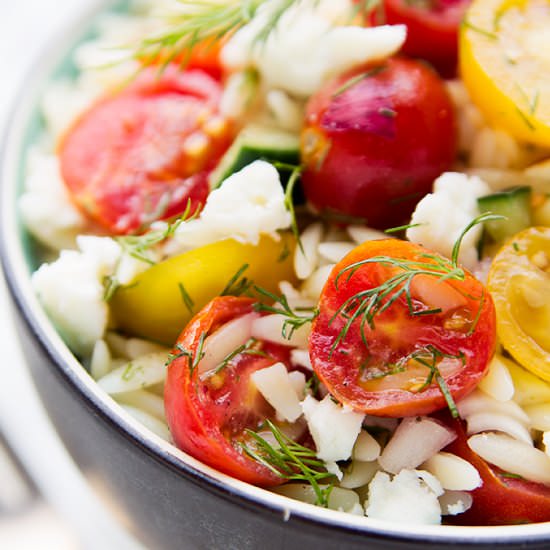 Orzo Pasta Salad with Dill
