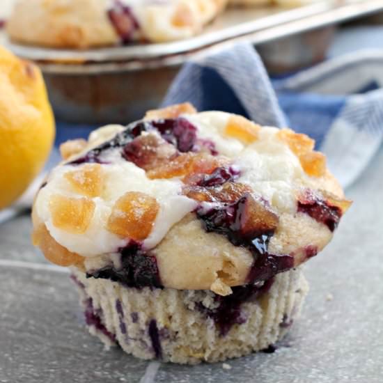 Blueberry Lemon Cream Cheese Muffin