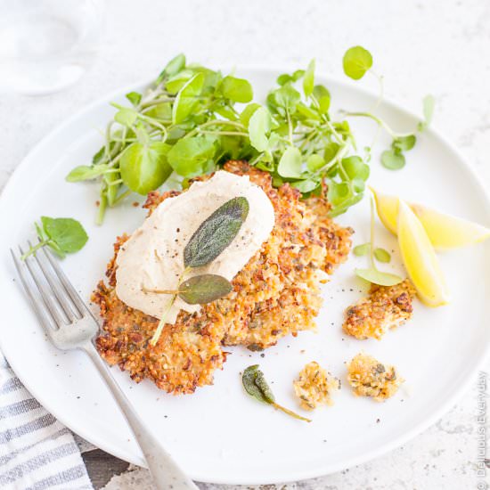 Cauliflower, Sage & Quinoa Fritters