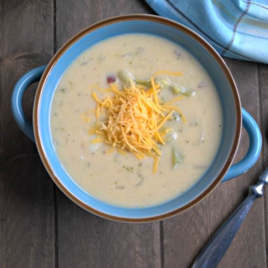 Healthy Broccoli Potato Cheese Soup