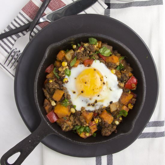 Sweet Potato & Turkey Sausage Hash