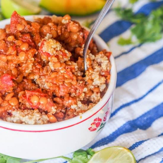 Sausage Lentil Stew w/ Squash