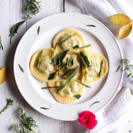 Pasta with asparagus
