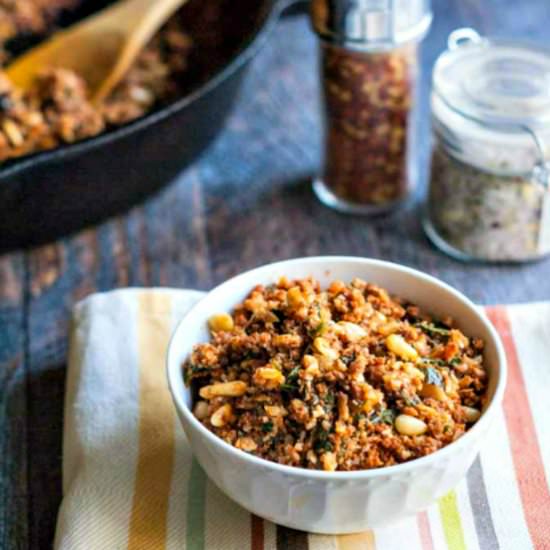 Cauliflower Chorizo Hash