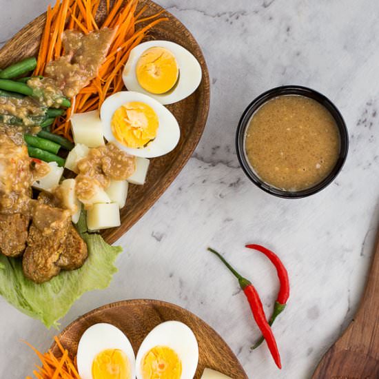Indonesian Gado Gado Sala & Sauce