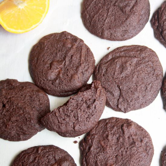 Dark Chocolate Orange Cookies