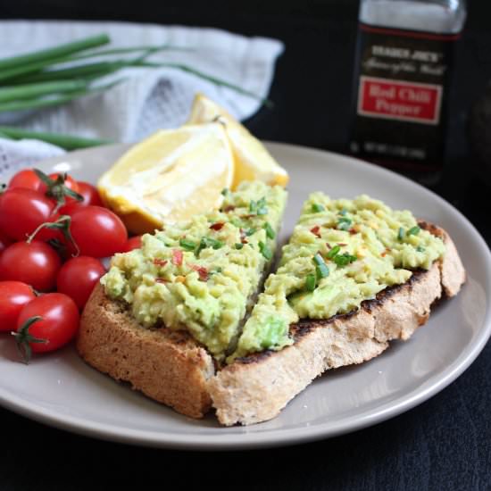Lemon Avocado Chickpea Mash