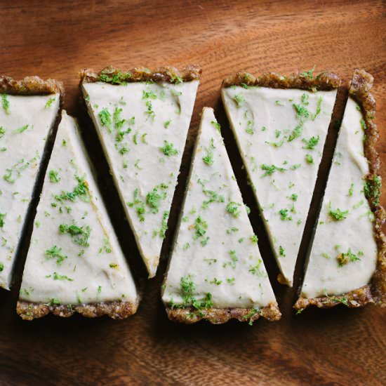 Raw Key Lime Tart