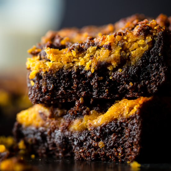 Vegan Cookie Dough Brownies