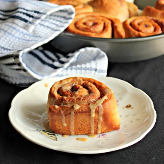 Cinnamon Rolls With Coffee Glaze