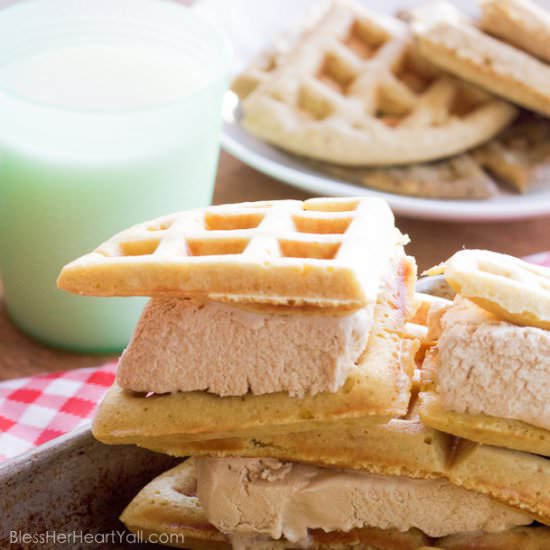 Bourbon Brown Sugar Waffle Sandwich