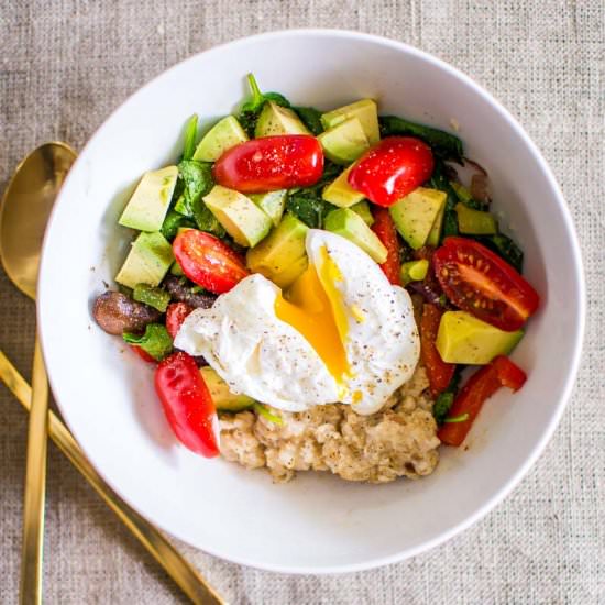 Savory Oatmeal Breakfast Bowls
