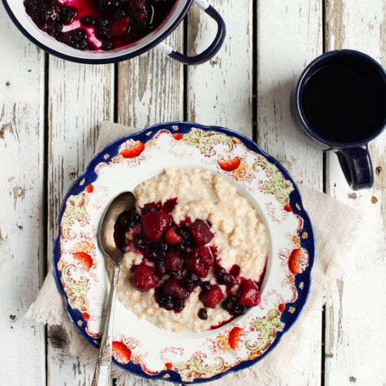 Make-Ahead Steel-Cut Oats & Berries