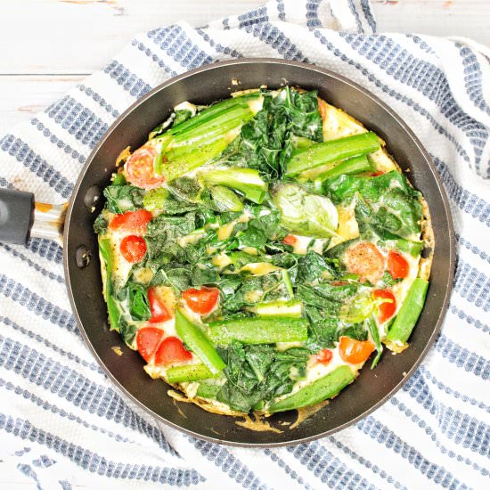 Green Eggs with Lemony Kale