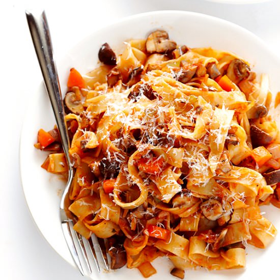 Mushroom Bolognese