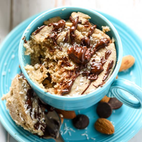 Vegan Almond Joy Mug Cake [gf]