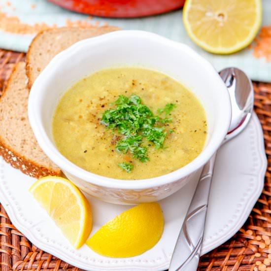 Mediterranean Red Lentil Soup