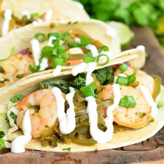Tequila Lime Shrimp Tacos