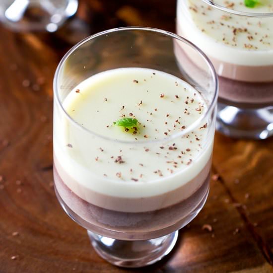 Tri-layer Chocolate Panna Cotta