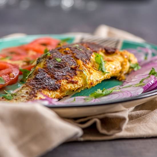 tandoori spiced grilled fish