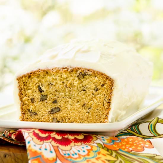 Golden Parsnip Loaf Cake