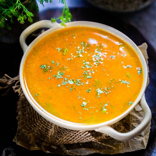 Spicy Tempered Lentil Water