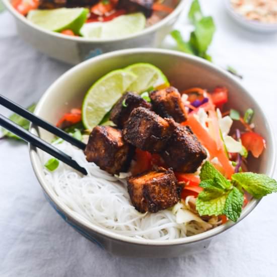 Sweet Chili Vermicelli Tofu Bowl