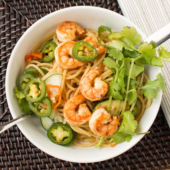 Sweet and Spicy Asian Noodle Bowl