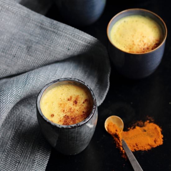 Turmeric and Almond Lattes