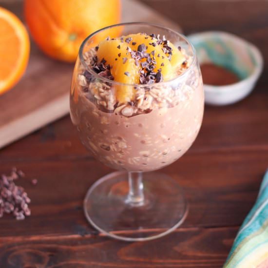 Chocolate Orange Overnight Oats