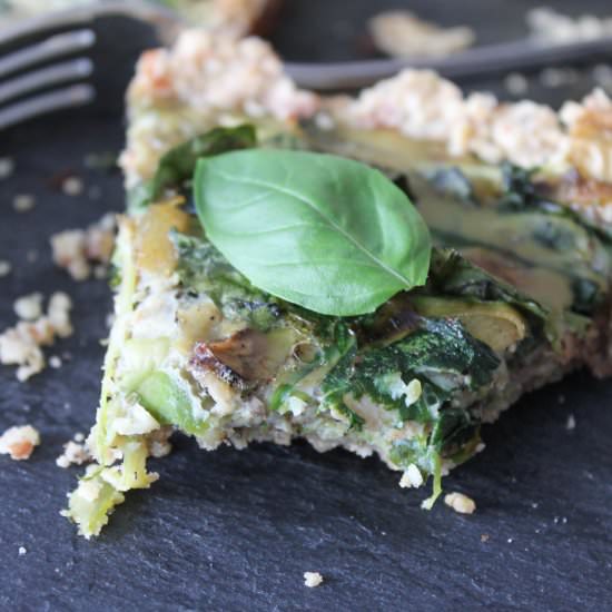 Asparagus, Mushroom & Basil Quiche