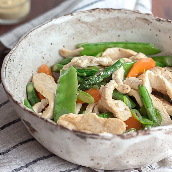 Healthy Ginger Chicken Stir Fry